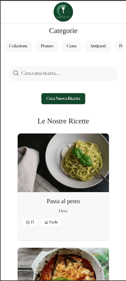 Saveur Ricettario